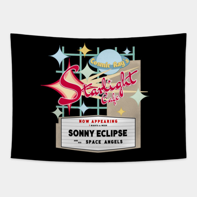 Starlight Cafe Sign Tapestry by ThemeParkPreservationSociety