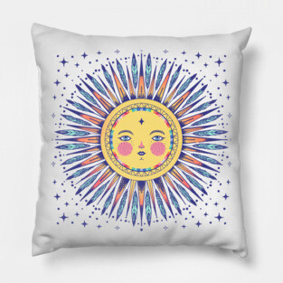 Feathered sun Pillow