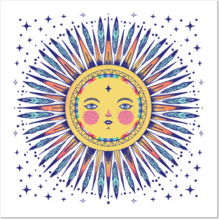 Feathered sun Posters and Art