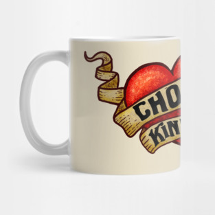 CHOOSE KINDNESS Heart Tattoo Mug