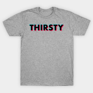 Thirsty Glitch Black T-Shirt