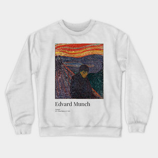 Edvard Munch - Exhibition Art Poster - Despair - Munchmuseet Crewneck Sweatshirt