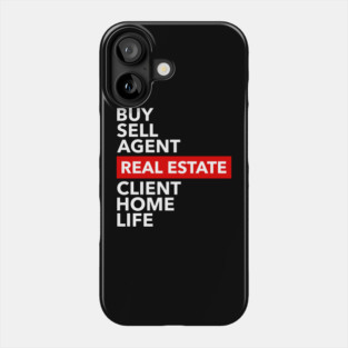 Real Estate Words Phone Case