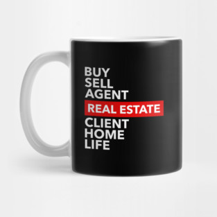 Real Estate Words Mug