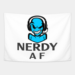 Nerdy AF Tapestry