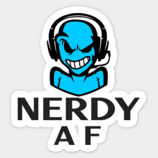 Nerdy AF Sticker