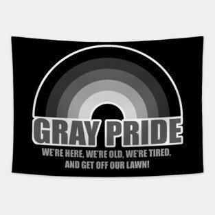 Gray Pride Tapestry