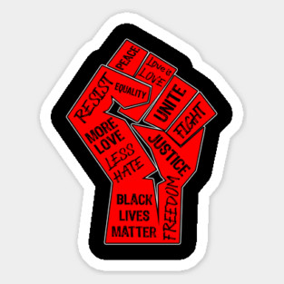 Civil Rights Fist Sticker