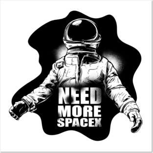 spacex Posters and Art