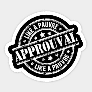 Vintage APPROUVAL Sticker