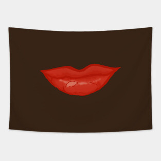 Lips: Espresso Tapestry