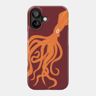 Orange Squid Phone Case