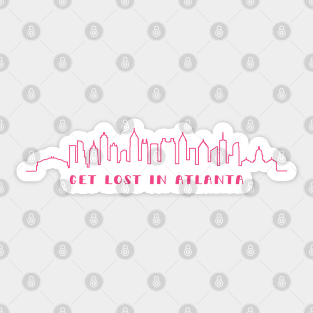 Get lost in ATLANTA Sticker by Tshirtiz