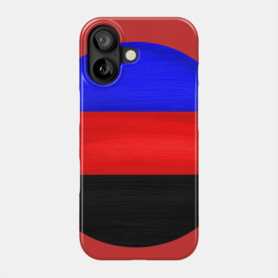 Polyamorous pride flag colours circular Phone Case