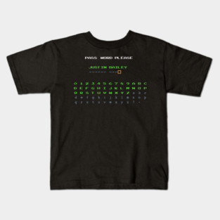 Metroid - Justin Bailey Password Kids T-Shirt