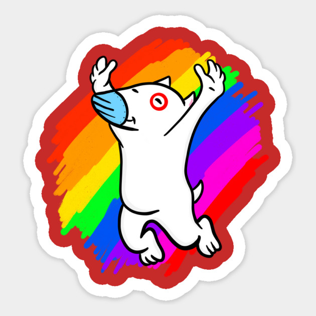 Essential Dog Worker with Mask Pride Magnet by belownormal