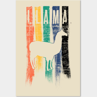 Llama Paint Posters and Art