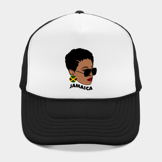 Proud Jamaican Woman, Afro Melanin Jamaica Flag by logiamerch