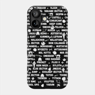 Science Fiction planet systems Phone Case