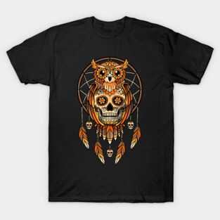 Calavera owl dreamcatcher T-Shirt