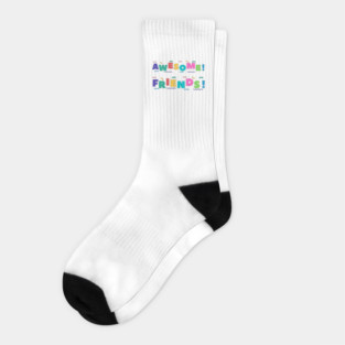 Awesome friends, international friends day Socks