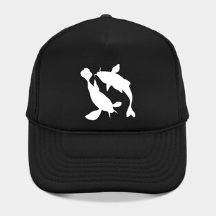 Koi fish silhouette Hat
