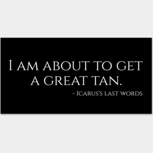 Funny Ancient Greek Mythology Icarus's Flight Posters and Art