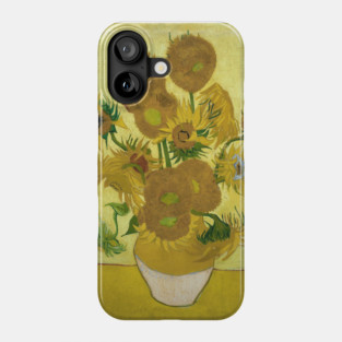 Van Gogh Exhibition Poster - 1973, Switzerland - Sunflowers Phone Case