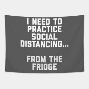 Social Distance from the Fridge Tapestry