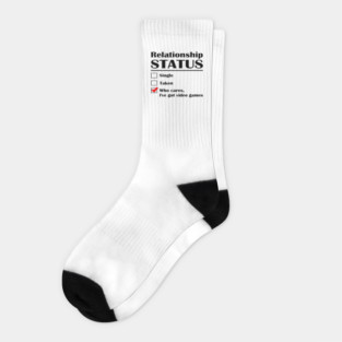 Relationship Status Video Games Socks