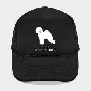 Bichon Frise Dog White Silhouette Hat