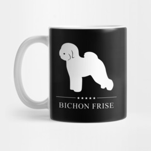 Bichon Frise Dog White Silhouette Mug