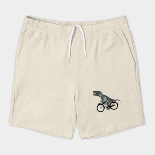 funny t rex bicycling Shorts