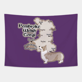 Corgi Tapestry