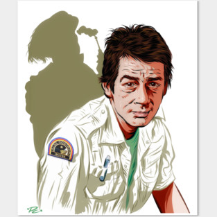 John Hurt - An illustration by Paul Cemmick Posters and Art