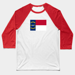 North Carolina State Flag Baseball T-Shirt