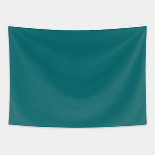 Ocean Teal Blue Plain Solid Color Tapestry
