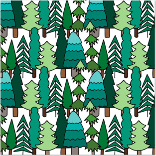 Evergreen Forest Posters and Art