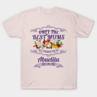 Only The Best Mums Get Promoted To Abuelita Gift T-Shirt