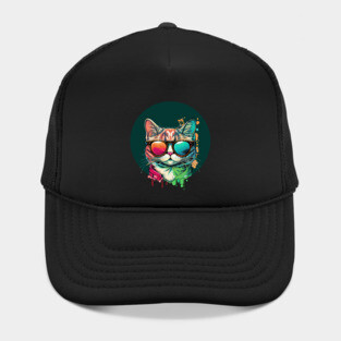 Colorful cat Hat