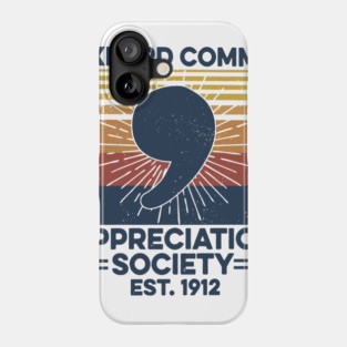 Retro Oxford Comma Appreciation Society Phone Case