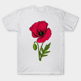 Red poppy 2 T-Shirt
