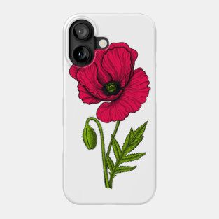 Red poppy 2 Phone Case
