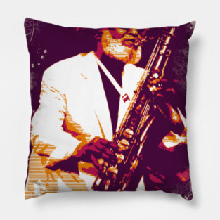 Sonny Rollins saxophone Pillow