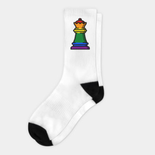 gay pride chess queen Socks