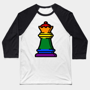 gay pride chess queen Baseball T-Shirt