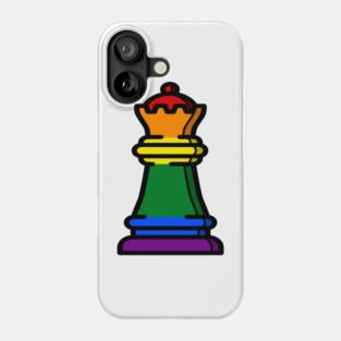 gay pride chess queen Phone Case