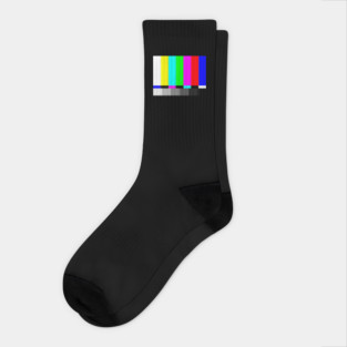 TV Test Pattern Socks