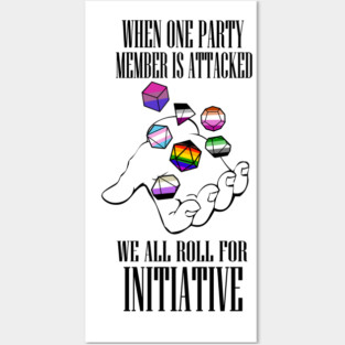 Roll for Initiative! Pride ver. 1 Posters and Art