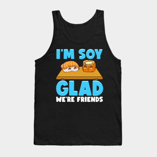Funny Sushi and Wasabi Friends Pun Gift Tank Top by creative